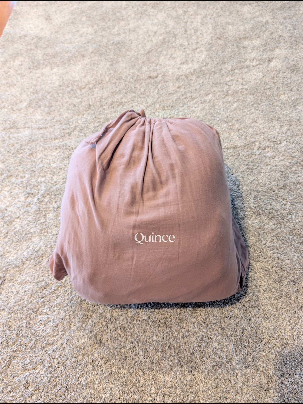 Quince NEW Airy Gauzy Duvet Set With Shams Full/Queen Color Fig Pink